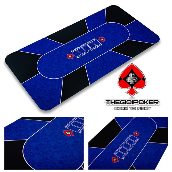 Thảm poker cao su cap cấp Blue chính hãng Thegioipoker