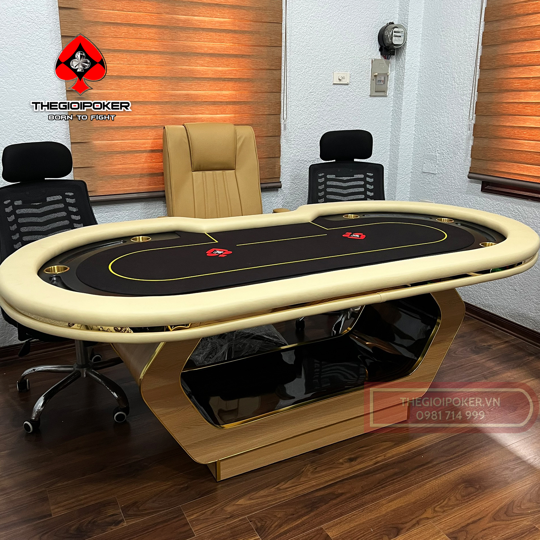 TheGioiPoker Hoàn thiện lắp đặt bàn poker Paulson Luxury tại quận 10 Hồ Chí Minh