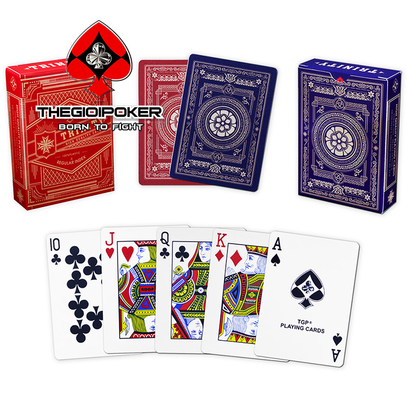 Bài Poker Trinity được ra mắt với 2 màu Blue và Red