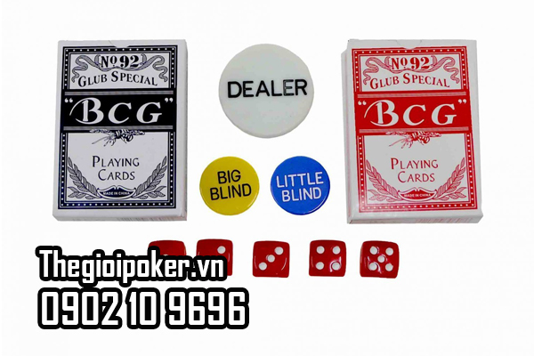 Phụ kiện đi kèm bộ chip poker