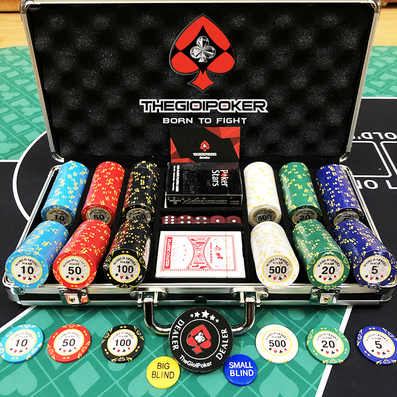 Chip poker set 300 phỉnh poker clay cao cấp , mẫu mới hot nhất 2020