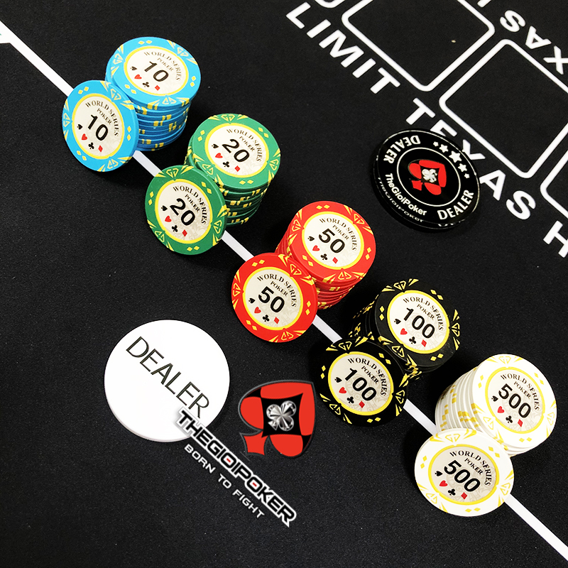Chip Poker Set với 100 phỉnh poker