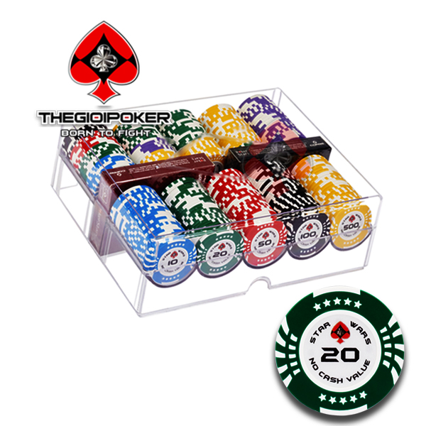 Set 200 chip star war được nhập khẩu và phân phối độc quyền bời TheGioiPoker