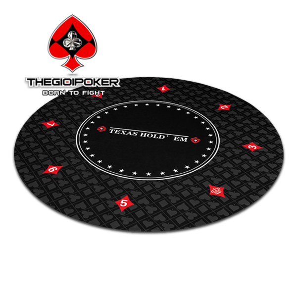 Thảm poker tròn Texas Hold’em được nhâp khẩu và phân phối bởi TheGioiPoker