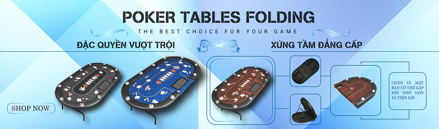 bàn poker cao cấp chính hãng dành cho 10 người chơi
