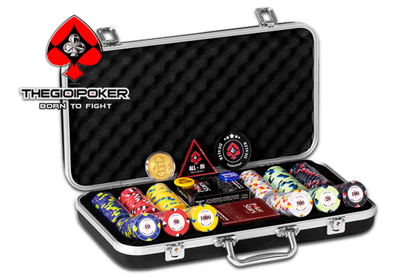 Vali 300 chip poker ceramic napoleon được nhập khẩu và phân phối bởi TheGioiPoker