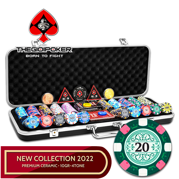 Bộ đồ chơi chip poker High Roller được nhập khẩu và phân phối độc quyền bởi TheGioiPoker