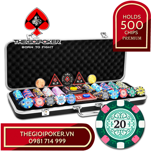 Bộ Chip Poker High Roller là bộ chip cao cấp thể hiện đẳng cấp gia chủ