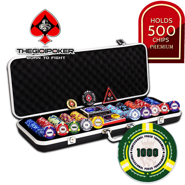 Set poker Crown 500 phỉnh poker ceramic cao cấp