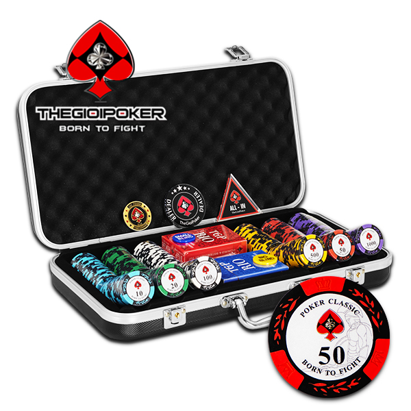 Set 300 chip poker classic New 2023 được phân phối độc quyền bởi TheGioiPoker