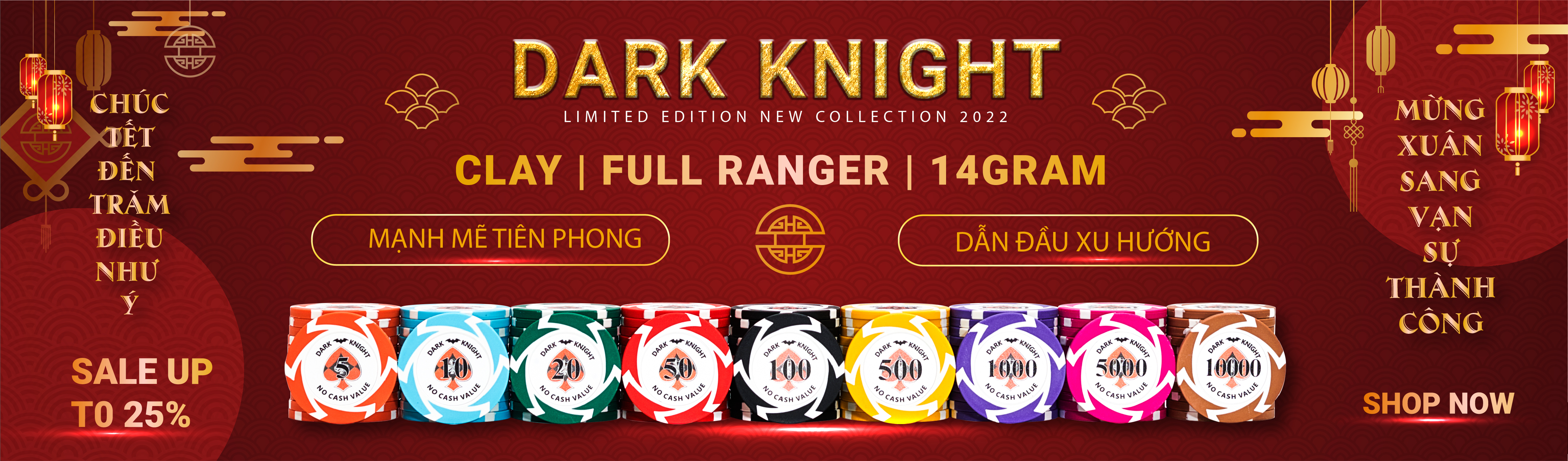 Chip poker đẹp nhất 2022 được nhập khẩu và phân phối bởi TheGioiPoker