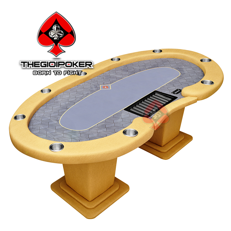 Bàn poker Space được thiết kế dành cho 10 người chơi và 1 Dealer
