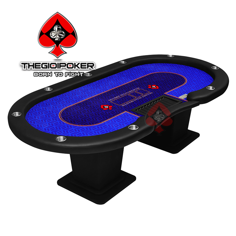 Bàn poker Matrix được trang bị 10 cuphold đựng đồ uống rất tiện lợi