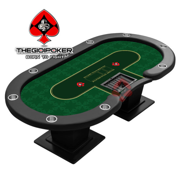 Bàn Poker cao cấp Serial TGP 007 Green được thiết kế và sản xuất độc quyền bởi TheGioiPoker