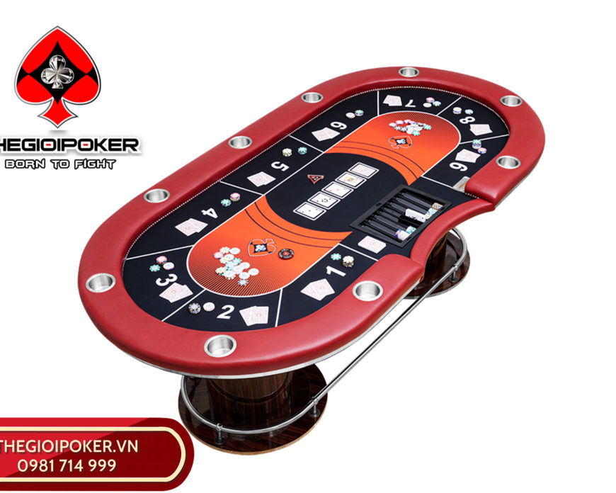 Bàn poker cao cấp luxury Pomer được thiết kế và sản xuất bởi TheGioiPoker