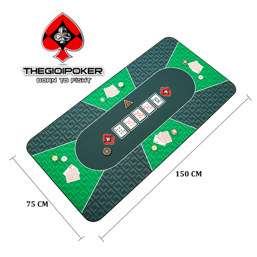 Thảm Poker Sky được thiết kế size dành cho 6-8 người chơi