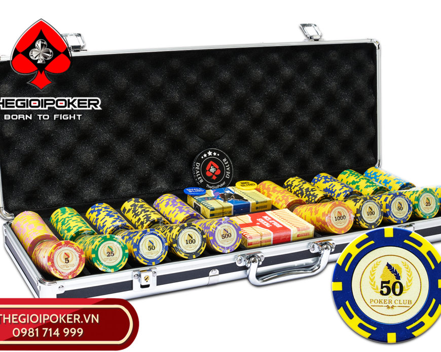 Bộ 500 Chip Poker Clay Patriots được phân phối độc quyền bởi TheGioiPoker