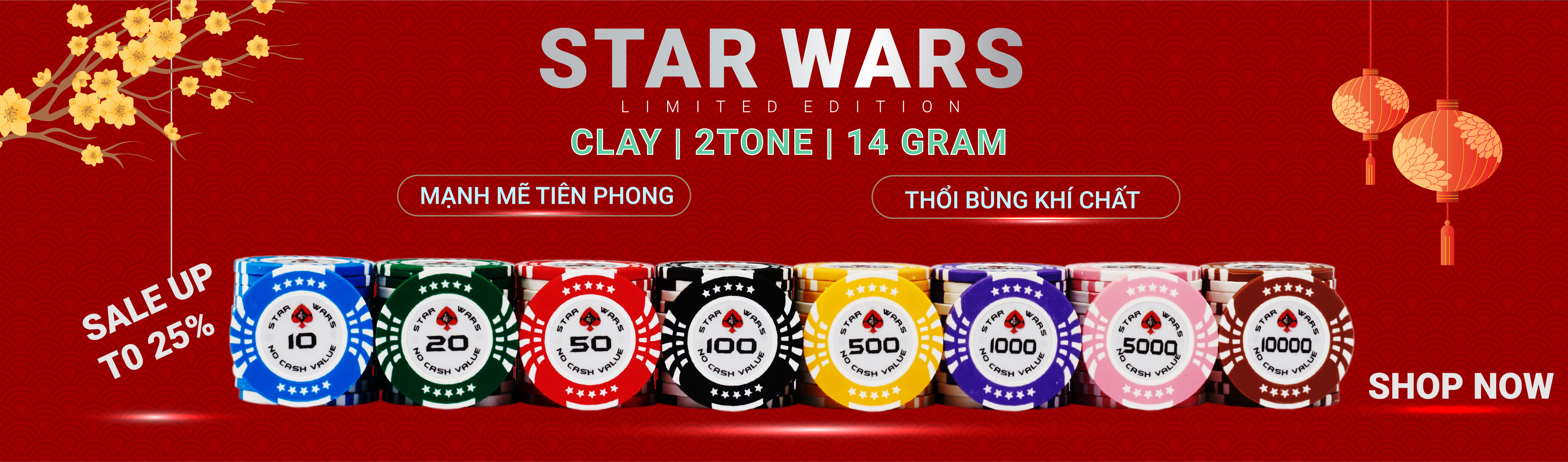 Bộ chip poker star wars chinh hãng TheGioiPoker
