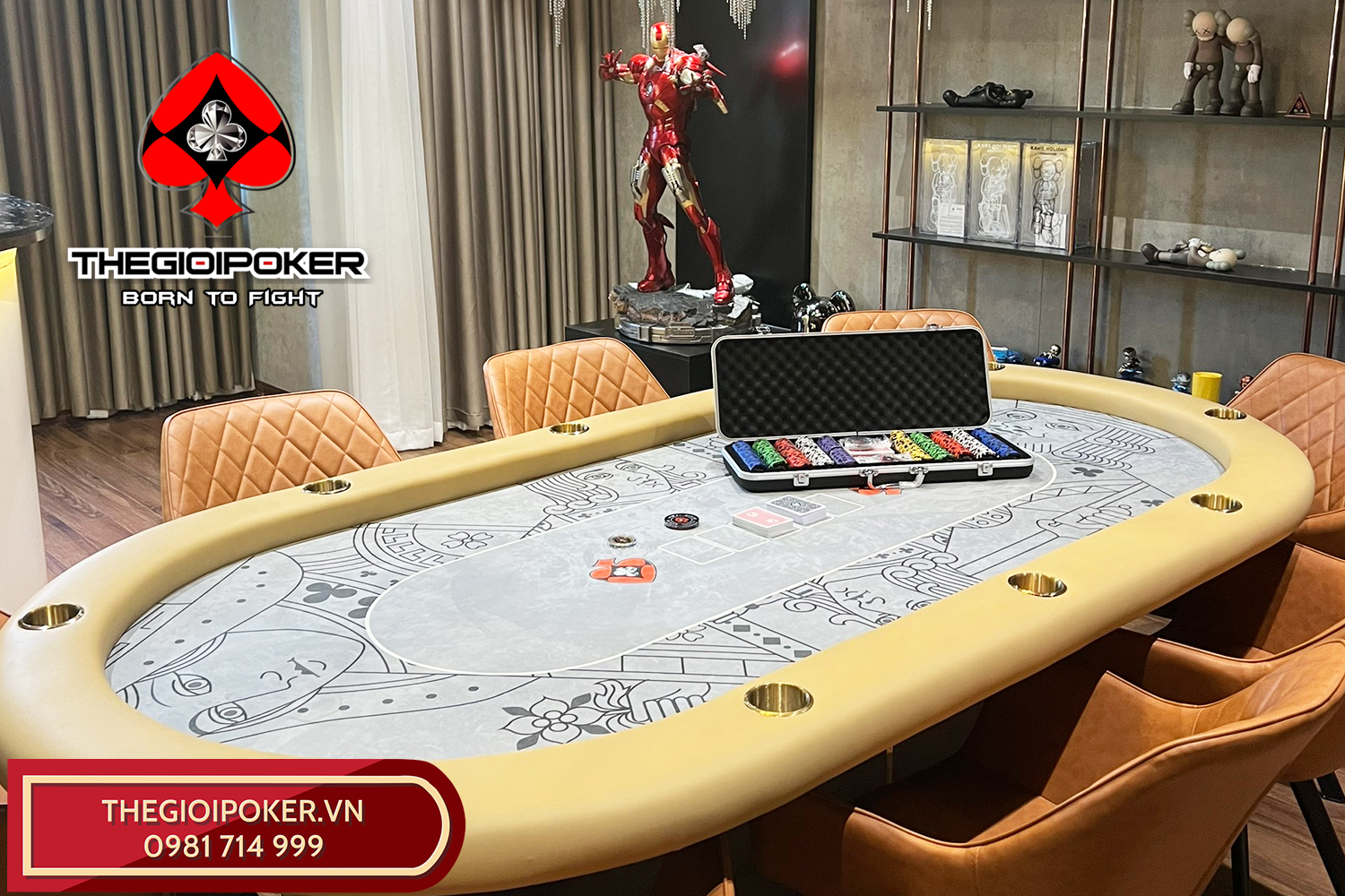 Bàn Poker Lancaster Luxury Chuyên Nghiệp và Đẳng Cấp