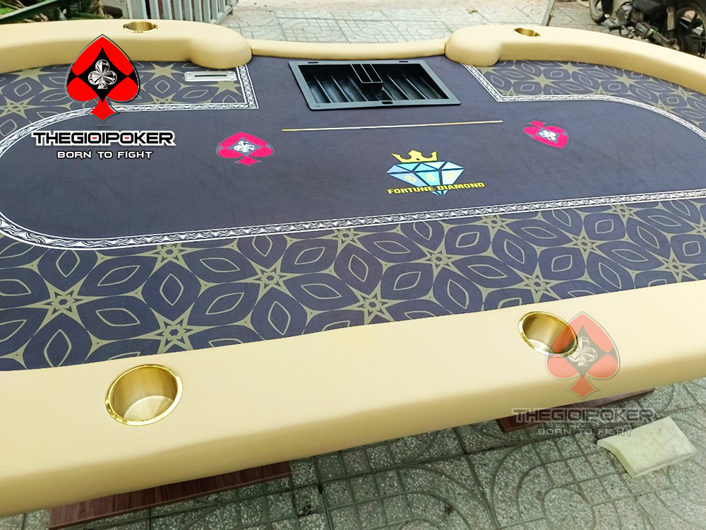 Pinggiran meja poker dilapisi kulit mete Microfiber yang mewah dan berkelas