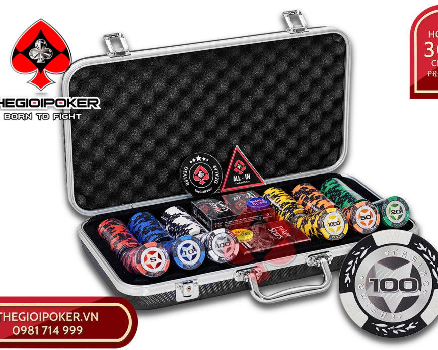 Chip Poker Star 300 phỉnh poker Clay chính hãng