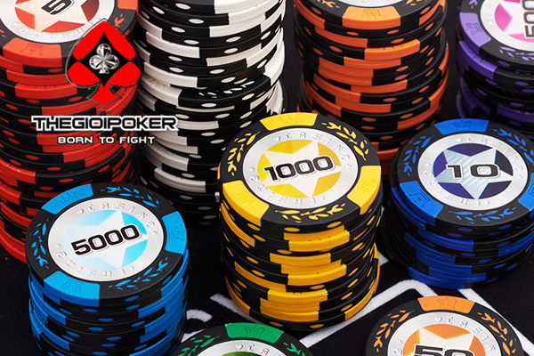 Chip Poker Star membuat denominasi dari 5 hingga 10 ribu, sehingga memudahkan pemain untuk memilih