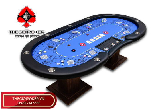 Bàn Poker chuyên nghiệp Lancaster Blue được sản xuất bởi TheGIoiPoker