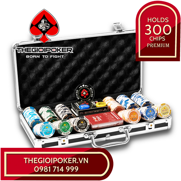 Bộ chip Poker monter carlo rất đẹp