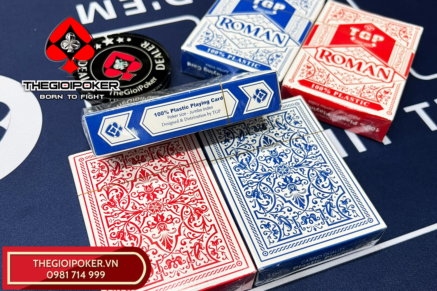 Bài Tây Nhựa Poker Roman do TheGioiPoker phân phối độc quyền