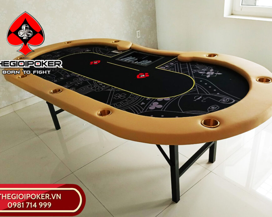 Bàn chơi Poker Folding Lancaster Gold được sản xuất bởi TheGioiPoker