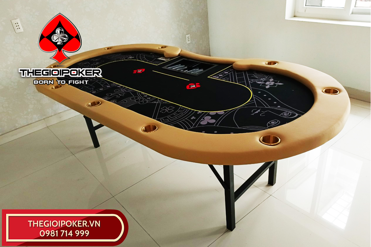 Bàn chơi Poker Folding Lancaster Gold được sản xuất bởi TheGioiPoker