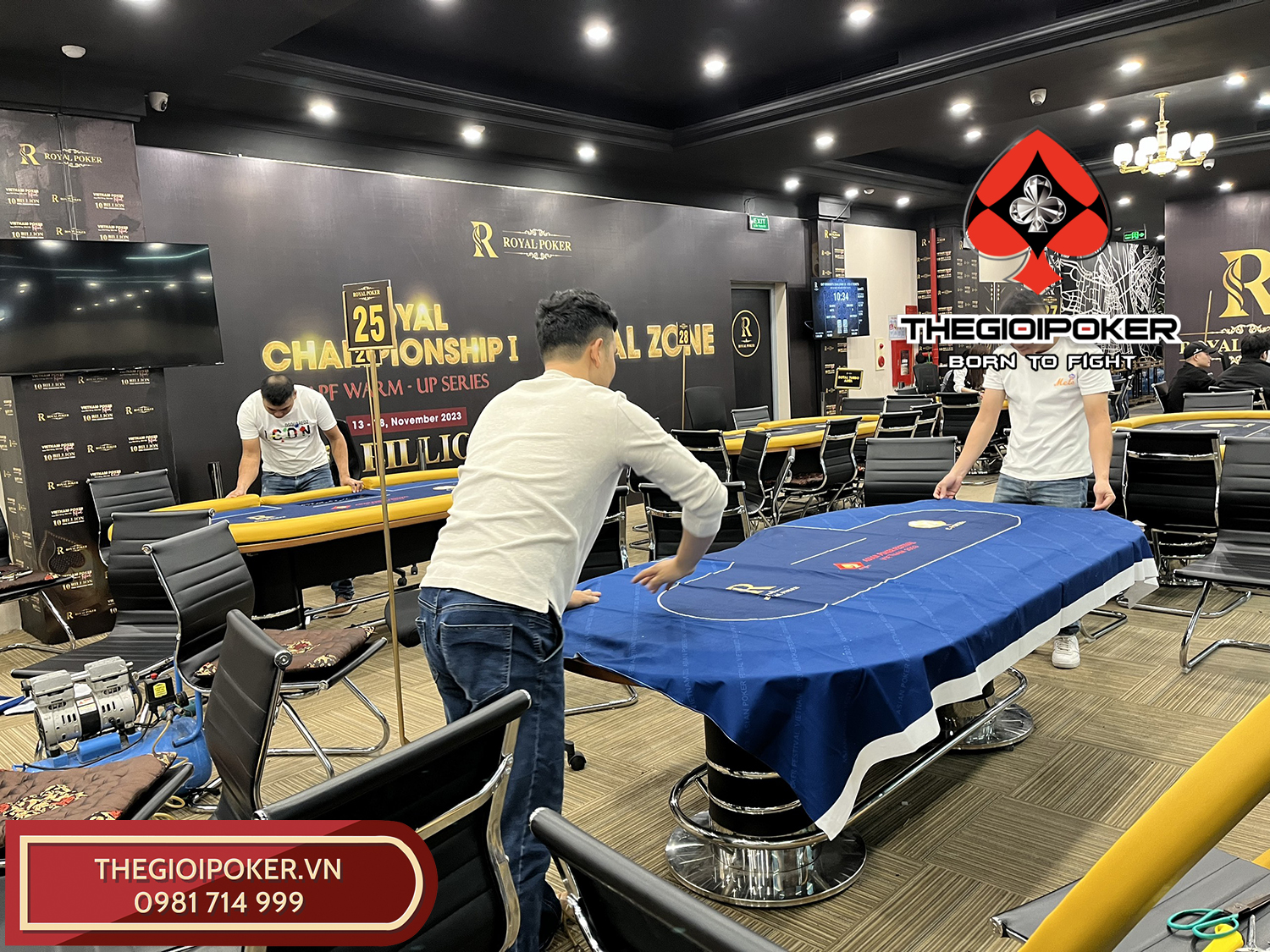 Mặt bàn poker phải được căn chỉnh chuẩn để đảm bảo độ đàn hồi