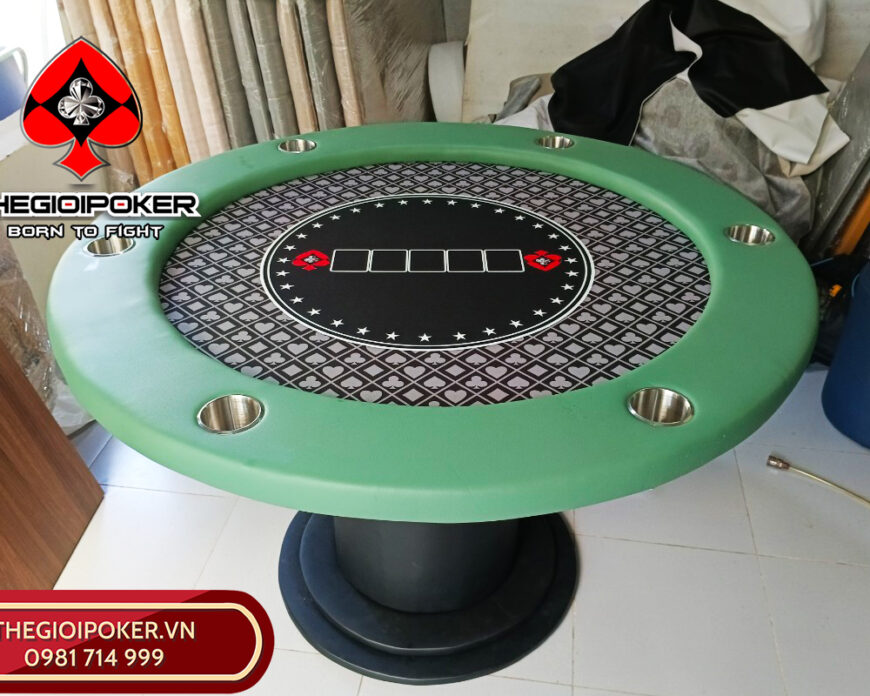Bàn tròn poker được TheGioiPoker custom theo yêu cầu khách hàng