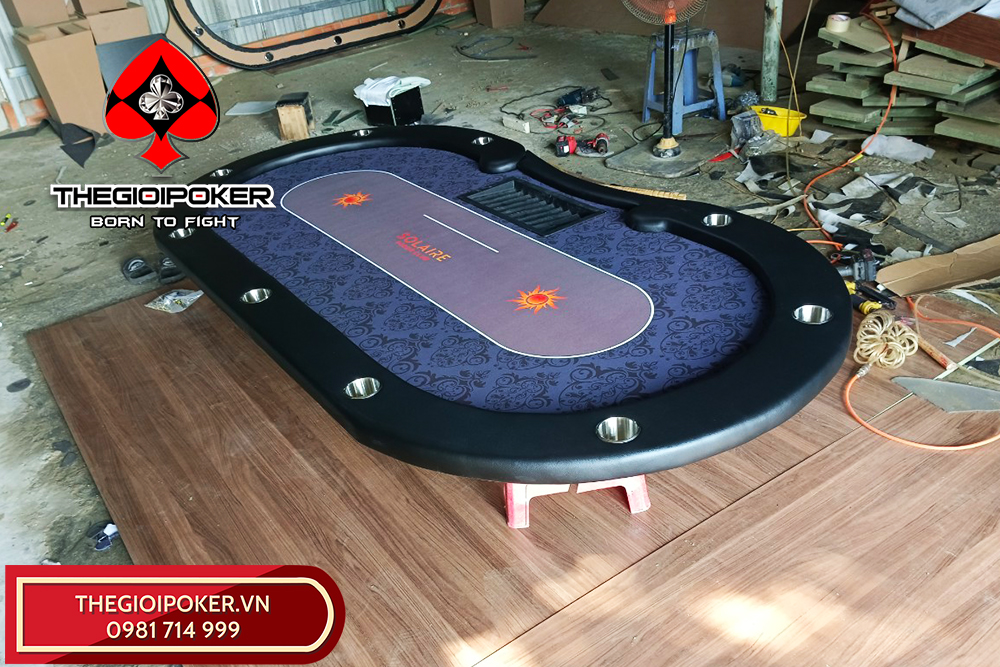 Bàn poker chuyên nghiệp solaire được sản xuất tại xưởng TheGioiPoker