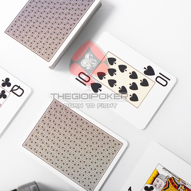 Bài poker Texas Hold'em được thiết kế 2 màu là đen và xanh biển