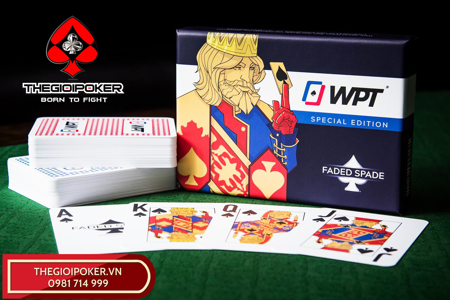 Bài Poker Faded Spade WPT new 2024 chính hãng