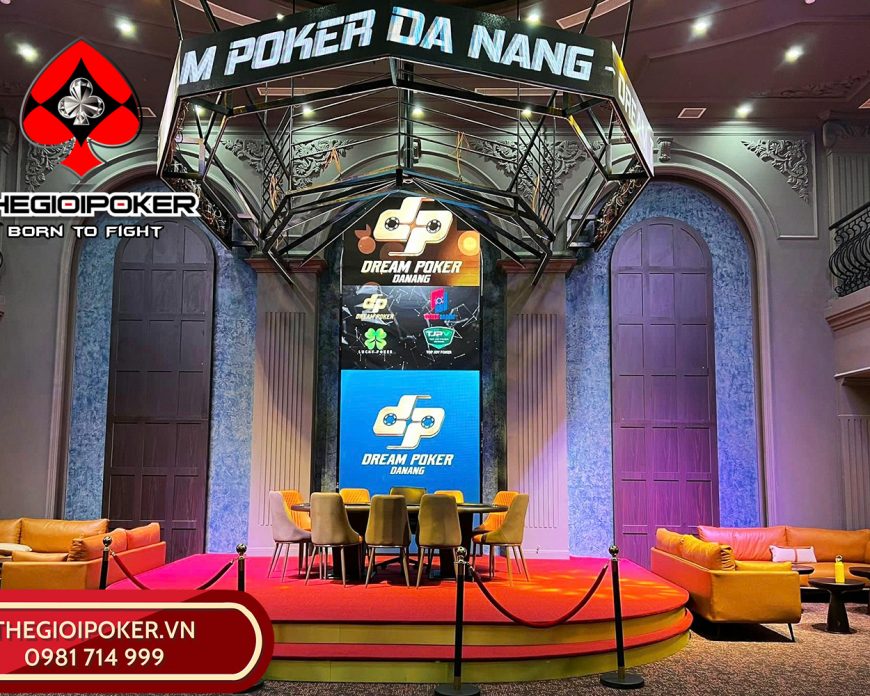 Setup toàn bộ mặt bàn poker mới cho Dream Poker tại Đà Nẵng