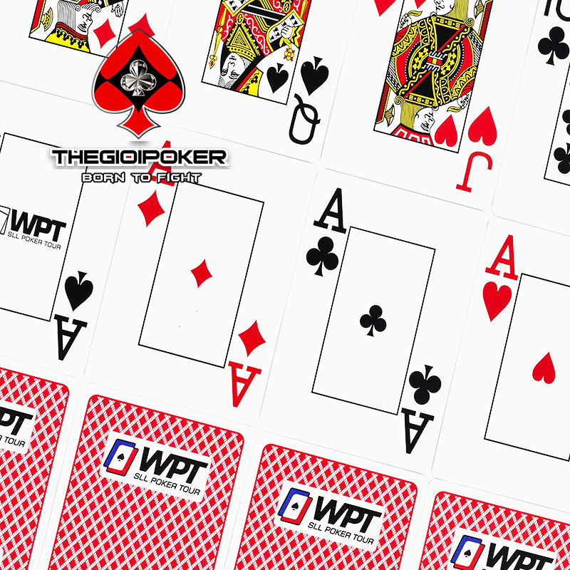 Bài Poker WPT SLL màu đỏ nổi bật
