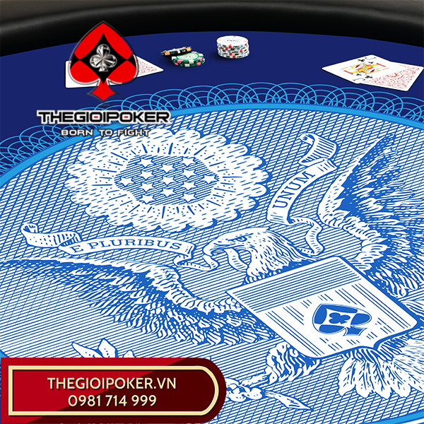 Mặt bàn poker tròn Eagle Blue được thiết đẹp và sang trọng