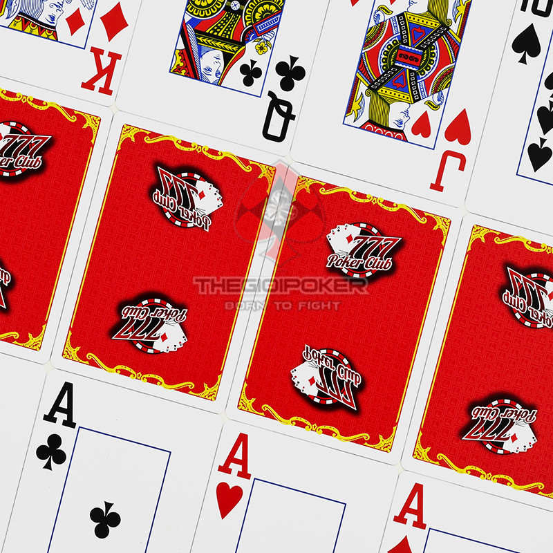 Bài Poker 777 với bộ màu đỏ nổi bật