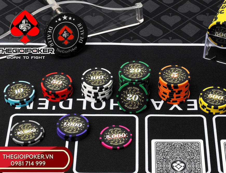 Bộ chip poker Roll cao cấp chính thức được phát hành tại Việt Nam