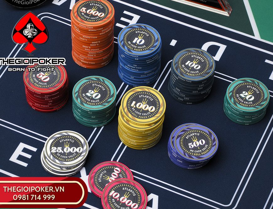 Bộ Chip Poker Atlantis chính thức được Thegioipoker phát hàng tại Việt Nam