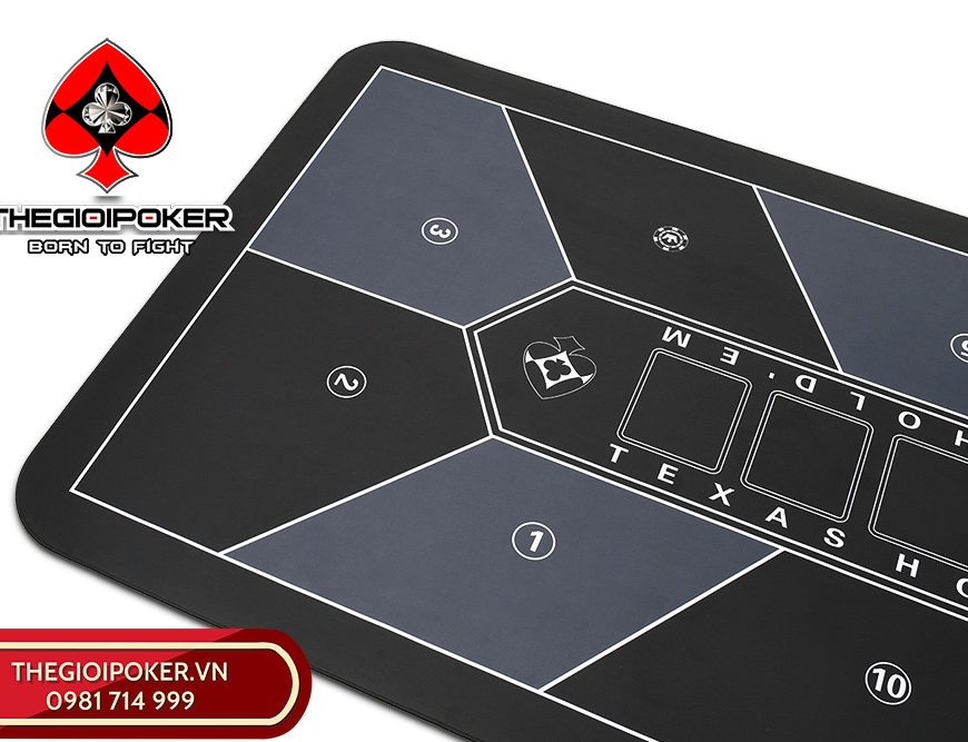 Thảm chơi poker cao cấp Premium R1 full black chính thức được phát hành tại Việt Nam