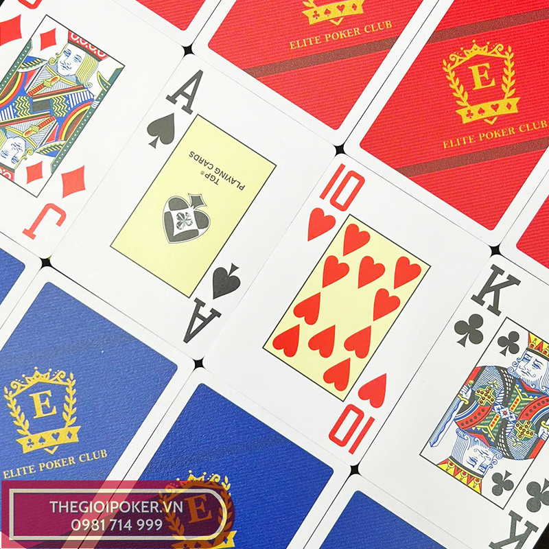 Bài Poker được TheGioiPoker thiết kế với 2 màu chủ đạo đỏ và xanh biển