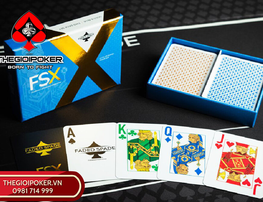 Bài Poker Faded Spade FSX Cao Cấp