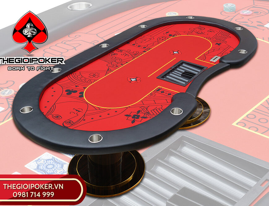 TheGioiPoker ra mắt bộ sưu tập bàn poker Lancaster Red mới nhất 2025