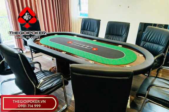 Thế Giới Poker lắp đặt bàn poker thiết kế riêng cho khách hàng tại Hà Nội