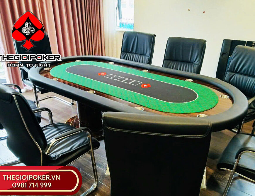 Thế Giới Poker lắp đặt bàn poker thiết kế riêng cho khách hàng tại Hà Nội