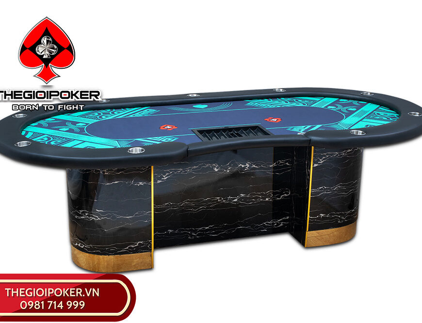 Thế Giới Poker hoàn thiện lắp đặt bàn poker Maverick chuyên nghiệp