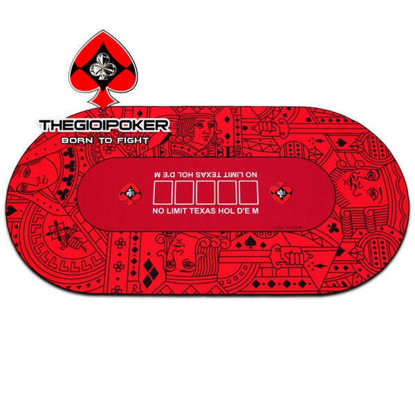 Thảm Poker cao su cao cấp ACE thiết kế dành cho 9 đến 10 người chơi